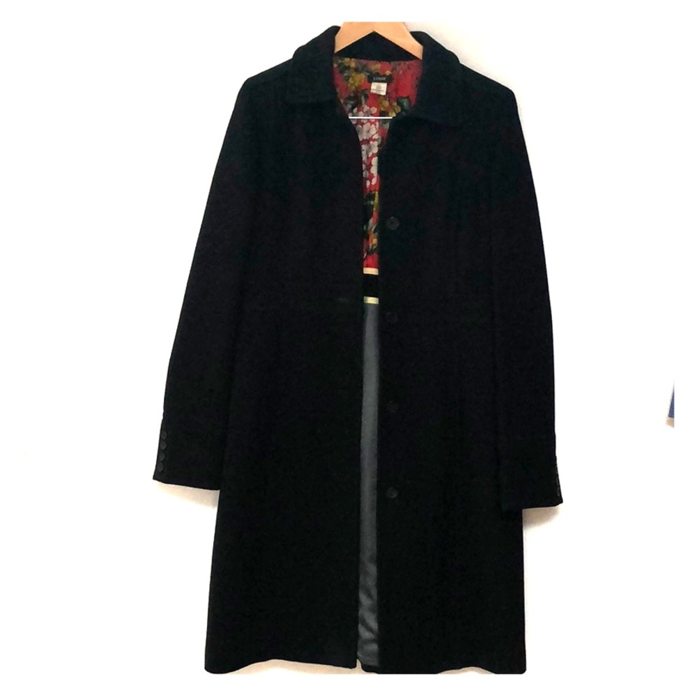 Classic Jcrew coat with thinsulate, size T10